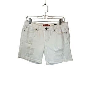 Unionbay white denim “boy fit” shorts